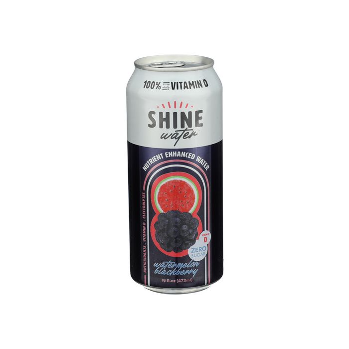 SHINEWATER: Watermelon Blackberry Enhanced Water, 16 fo