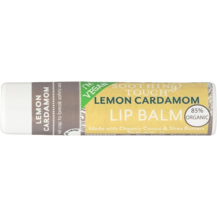 SOOTHING TOUCH: Lemon Cardamom Lip Balm, 0.25 oz