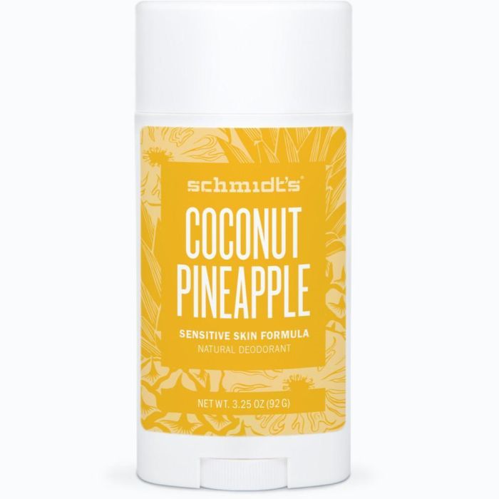 SCHMIDTS: Natural Deodorant Sensitive Skin Formula Coconut Pineapple, 3.25 oz