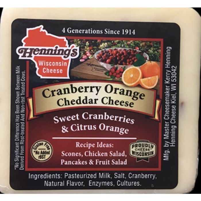 HENNINGS: Cheddar Cranberry Cheese, 5.2 oz