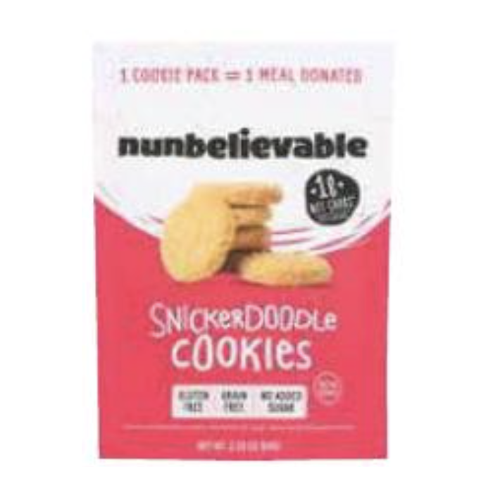 NUNBELIEVABLE: Cookies Snickerdoodle, 2.26 oz