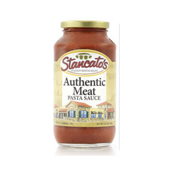 STANCATOS: Sauce Meat Authentic, 25 OZ