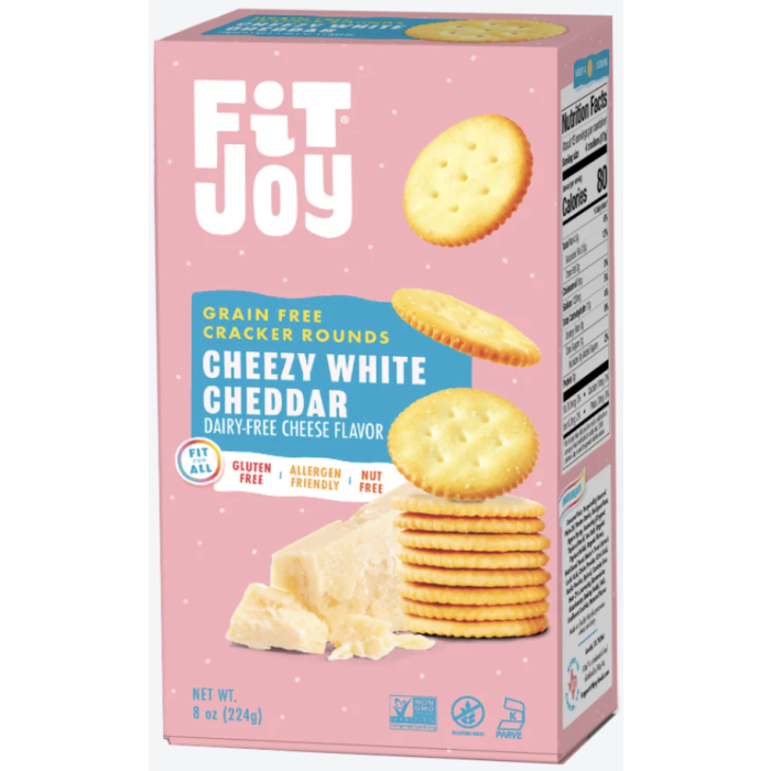FITJOY: Cracker White Cheddar, 8 oz