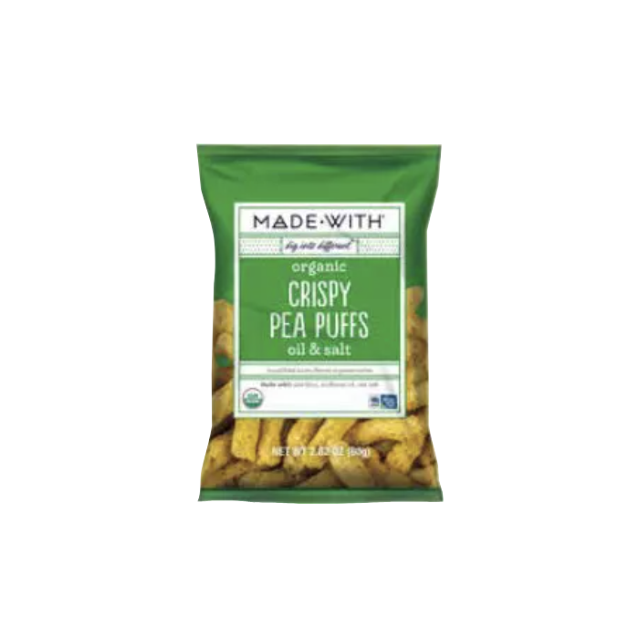 MADE WITH: Pea Puff Crsp Oil Slt Org, 2.82 oz