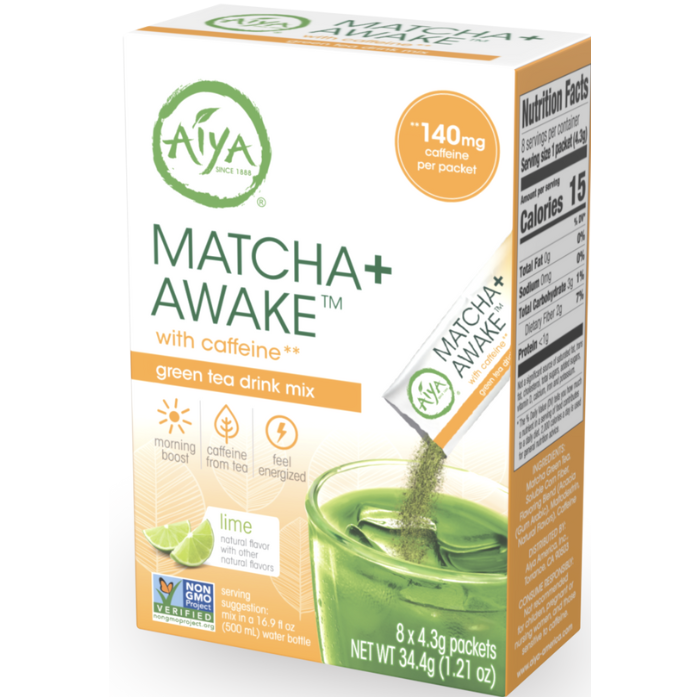 AIYA: Tea Matcha Plus Awake, 1.21 oz