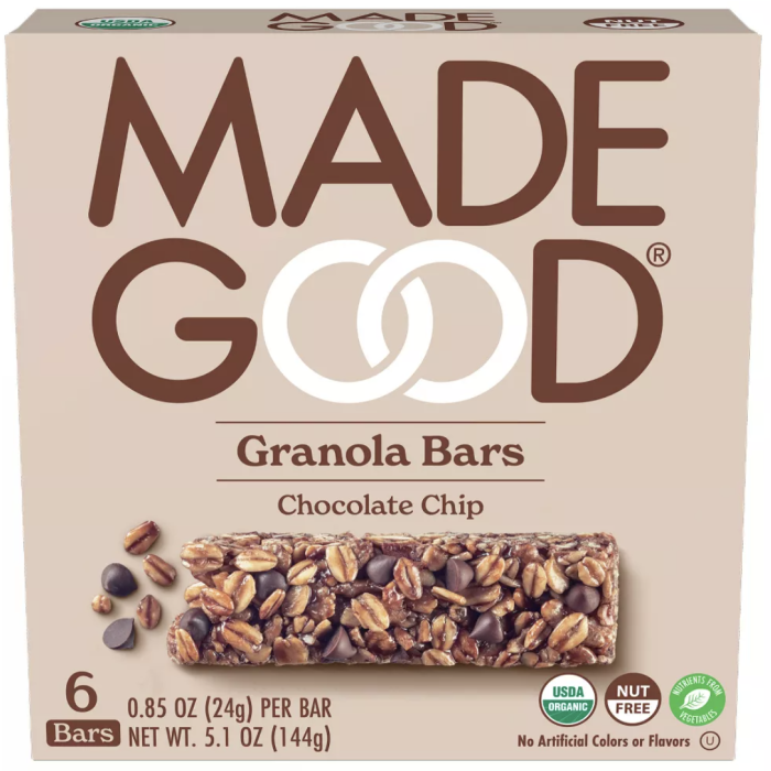 MADEGOOD: Chocolate Chip Granola Bar, 5.10 oz