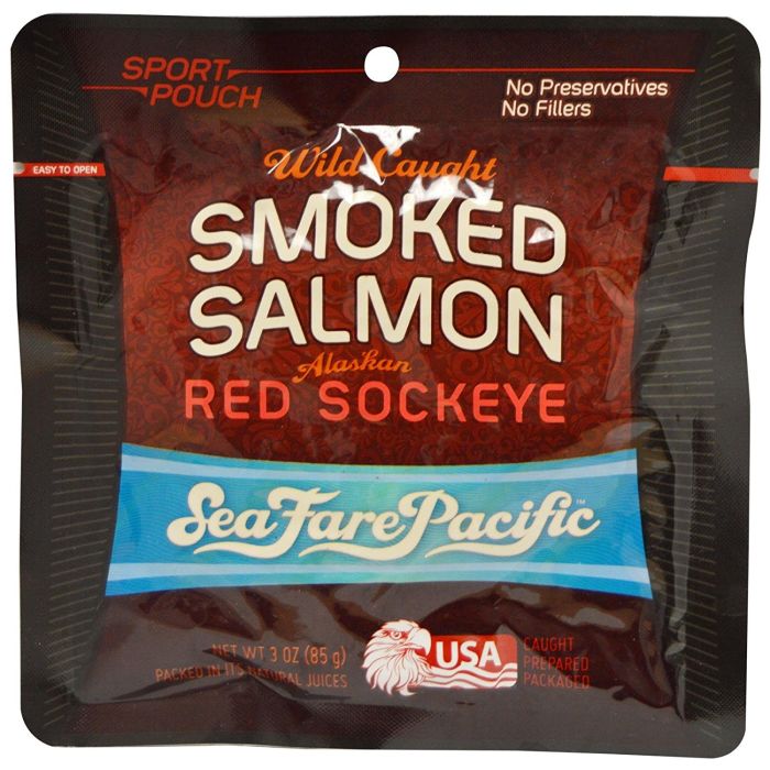 SEA FARE PACIFIC: Wild Caught Smoked Salmon Alaskan Red Sockeye, 3 Oz