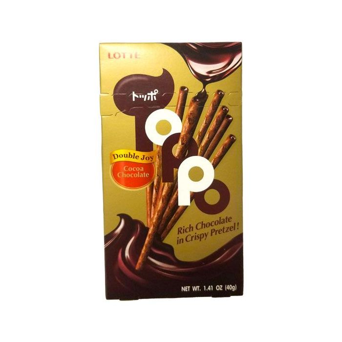 LOTTE: Toppo Pretzel Sticks Cocoa Chocolate, 1.41 oz