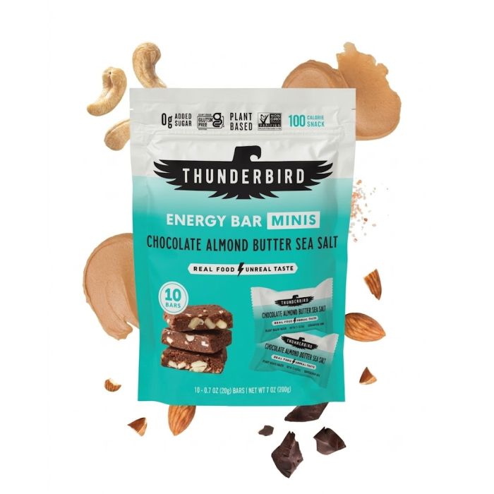 THUNDERBIRD: Chocolate Almond Butter Sea Salt Bar Minis 7 Count, 7 oz