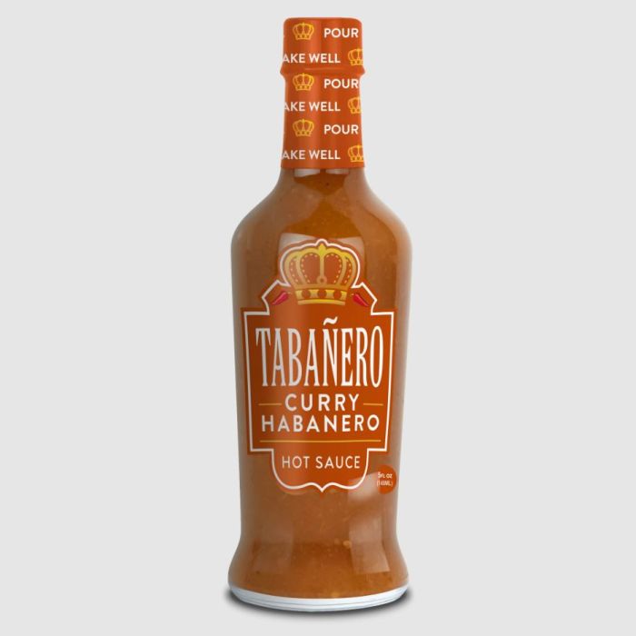 TABANERO: Curry Habanero Hot Sauce, 5 fo