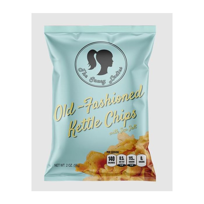 THE SAUCY LADIES: Old Fashioned Kettle Chips, 2 oz