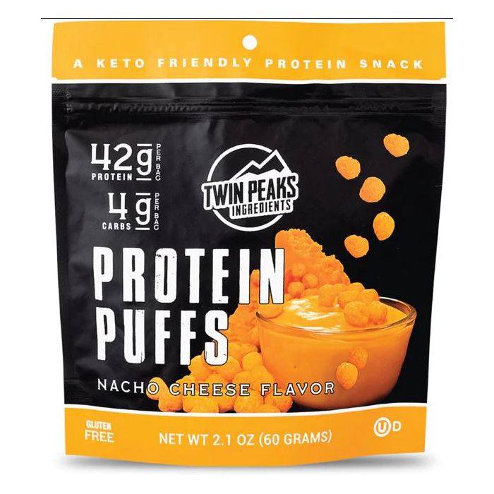 TWIN PEAKS INGREDIENTS: Puff Protein Nacho Cheese, 2.1 oz