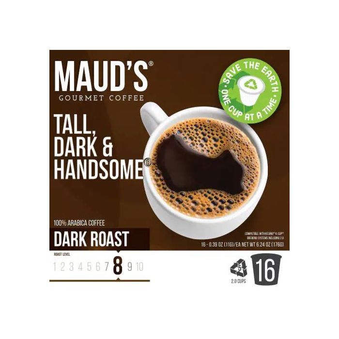 MAUDS: Tall Dark and Handsome Coffee Pods, 16 ea