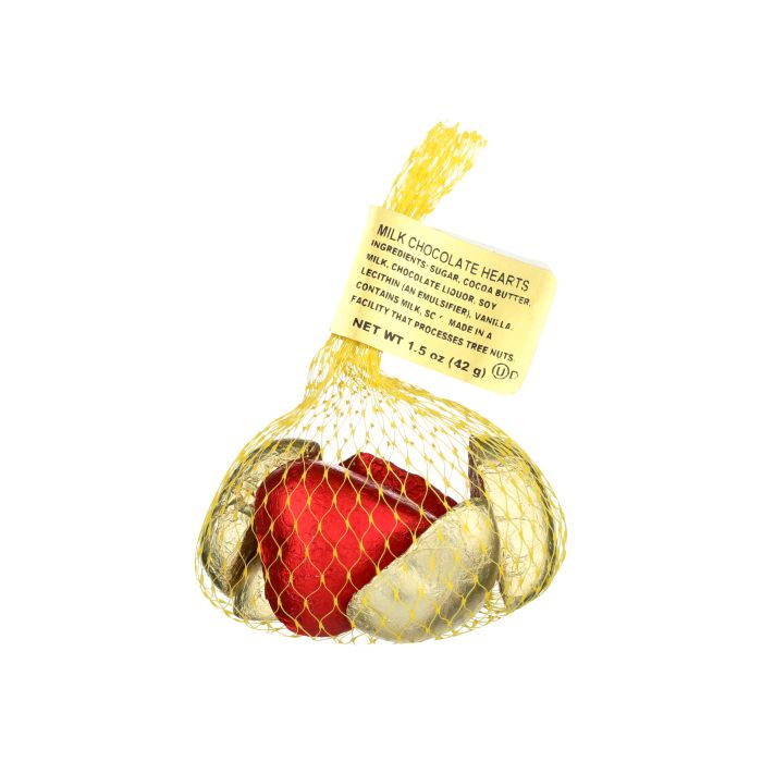 THOMPSON: Chocolate Hearts Mesh Bag, 1.5 oz