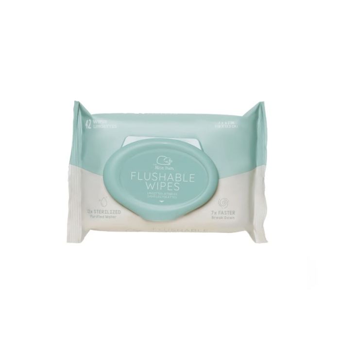 THE NICE BUM: Flushable Wipes, 42 ea