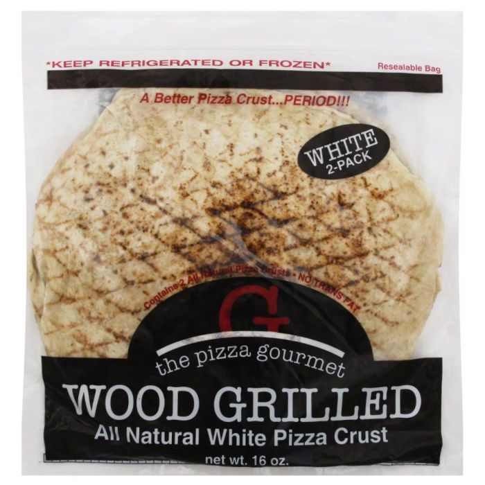 THE PIZZA GOURMET: Wood Grilled Pizza Crust 2 Count, 16 oz