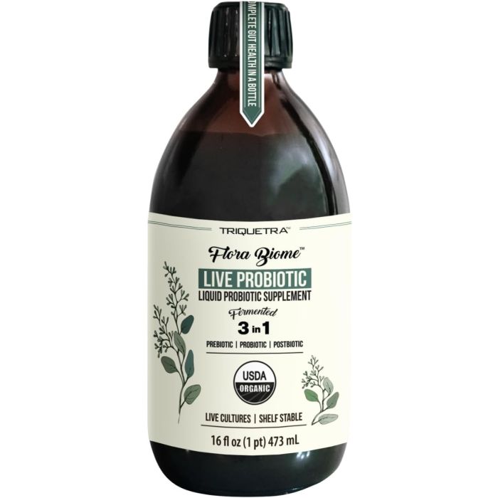 TRIQUETRA HEALTH: Flora Biome Probiotic, 16 oz