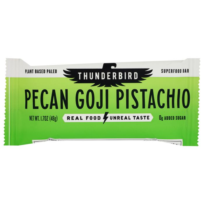 THUNDERBIRD: Pecan Goji Pistachio Bar, 1.7 oz