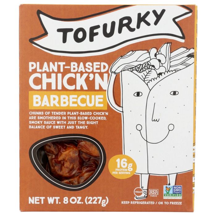 TOFURKY: Plant Based Chickn Barbecue, 8 oz