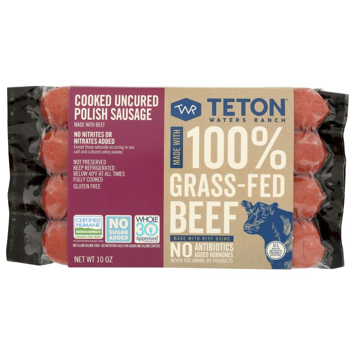TETON WATERS: Polish Sausage, 10 oz