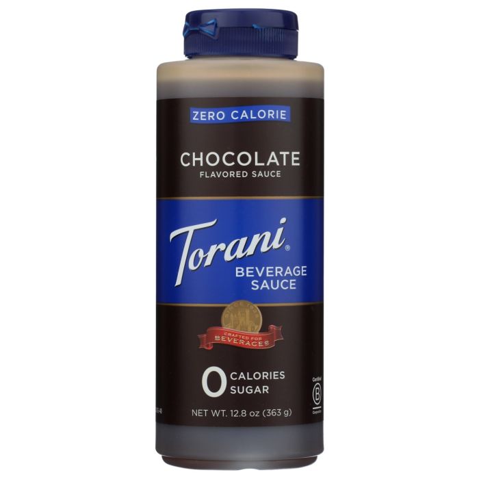 TORANI: Zero Calorie Beverage Sauce Chocolate, 12.8 fo