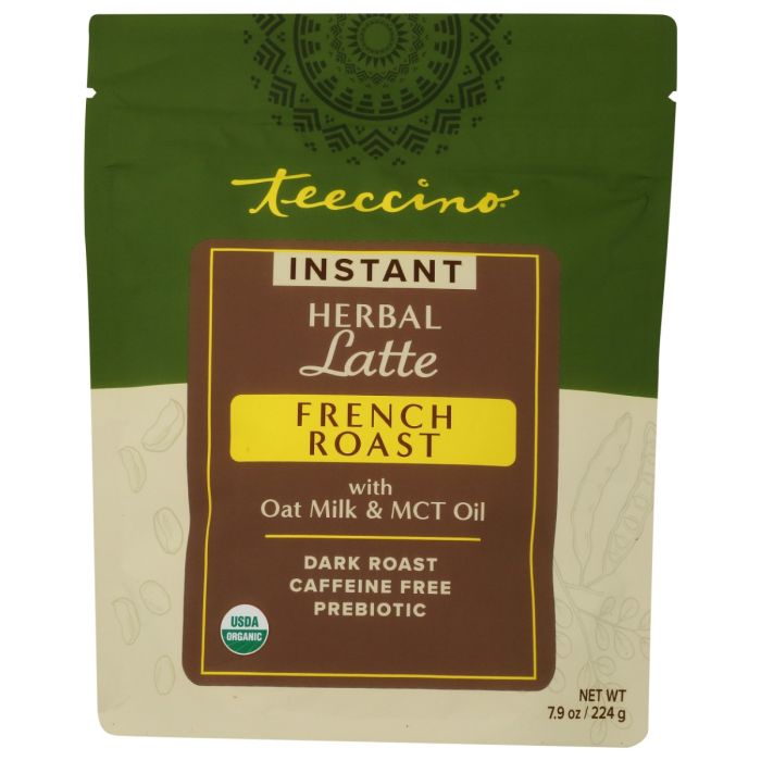 TEECCINO: French Roast Instant Herbal Latte, 7.9 oz
