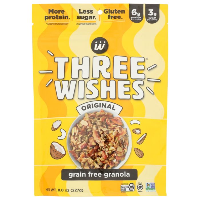 THREE WISHES: Original Granola, 8 oz
