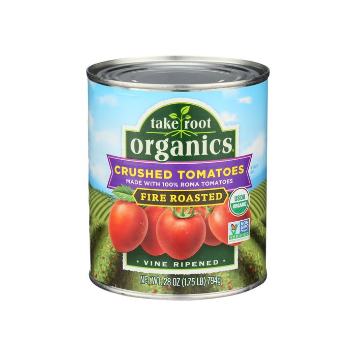 TAKE ROOT ORGANICS: Crushed Tomatoes Fire Roasted, 28 oz