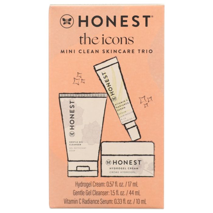 THE HONEST COMPANY: The Icons Mini Clean Skincare Trio, 3 ea