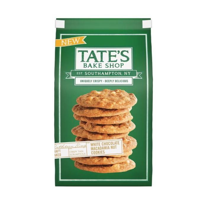 TATES: White Chocolate Macadamia Nut Cookies, 7 oz
