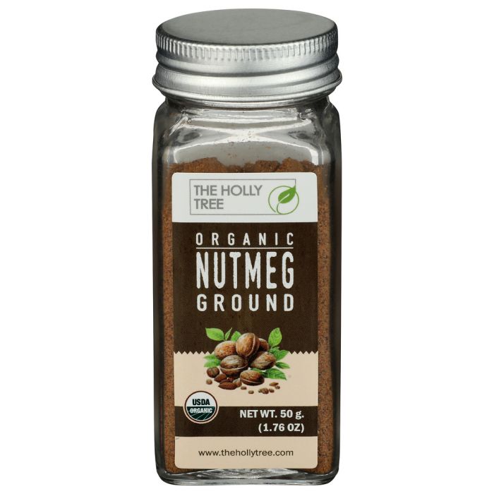 THE HOLLY TREE: Organic Nutmeg Powder, 1.76 oz