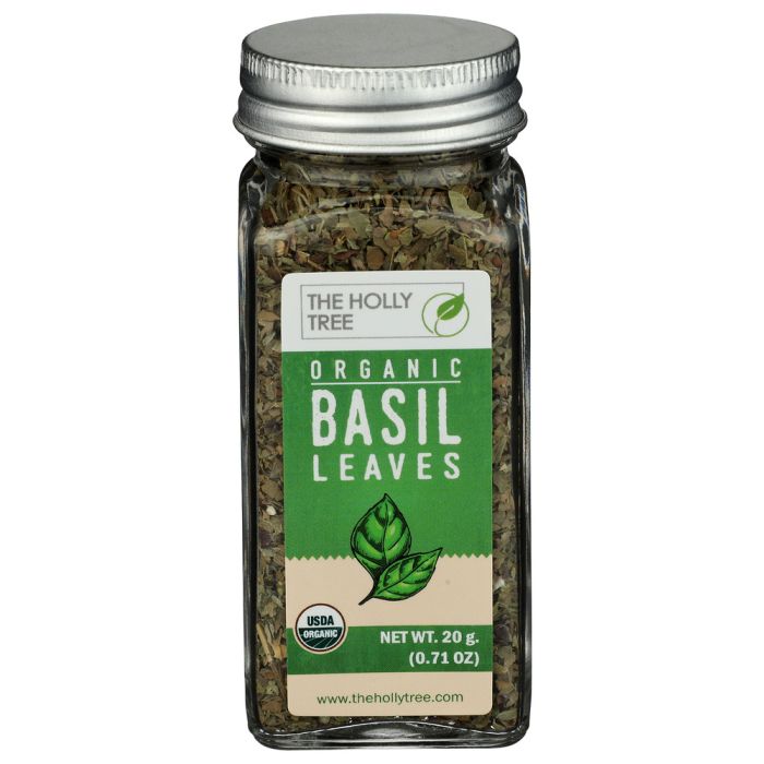 THE HOLLY TREE: Organic Basil Leaves, 0.71 oz