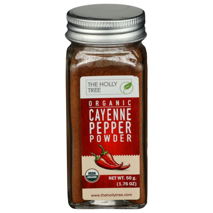 THE HOLLY TREE: Organic Cayenne Pepper Powder, 1.76 oz