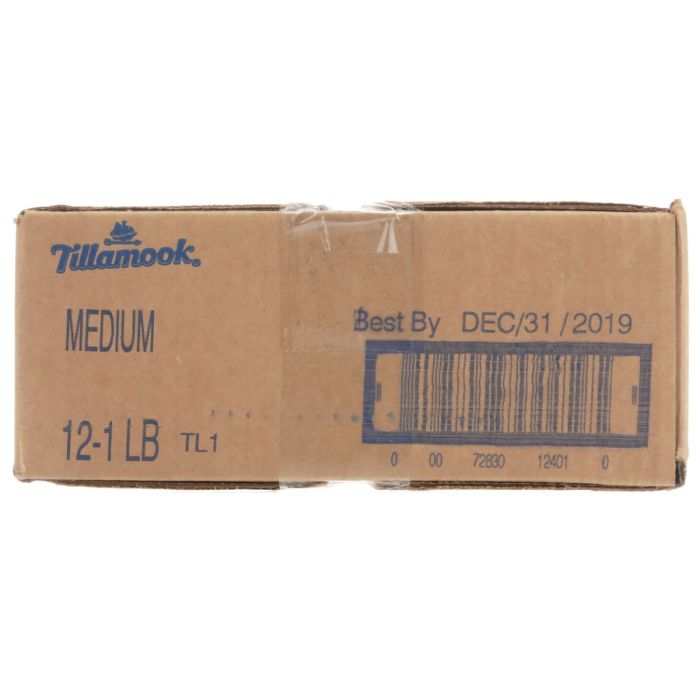 TILLAMOOK: Medium Cheddar Chunk 12 Pack 1lb, 12 lb