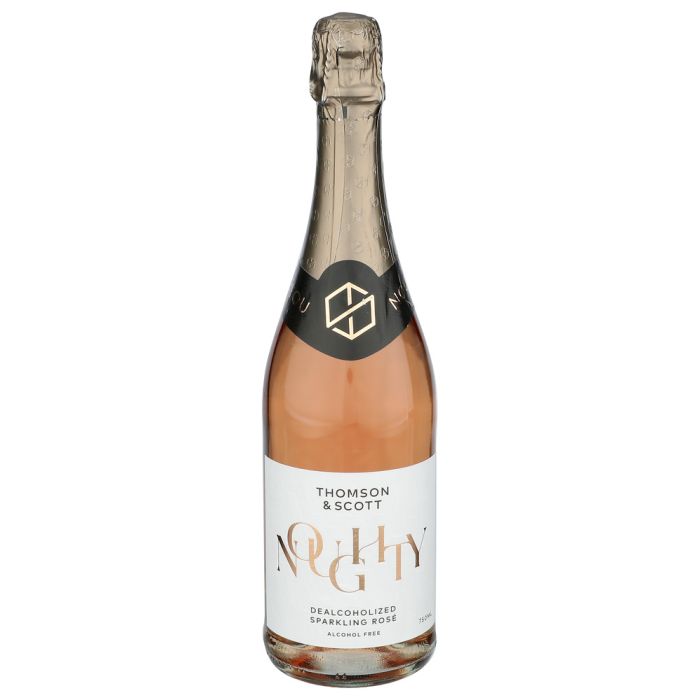 THOMPSON AND SCOTT NOUGHTY: Non Alcoholic Sparkling Rosé Wine, 750 ml