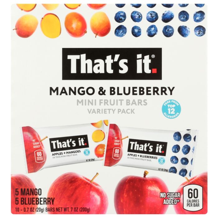 THATS IT: Mango Blueberry Mini Fruit Bars, 7 oz