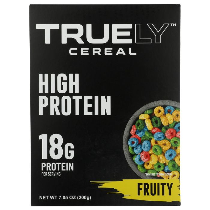 TRUELY CEREAL: Fruity Protein Cereal, 7.05 oz