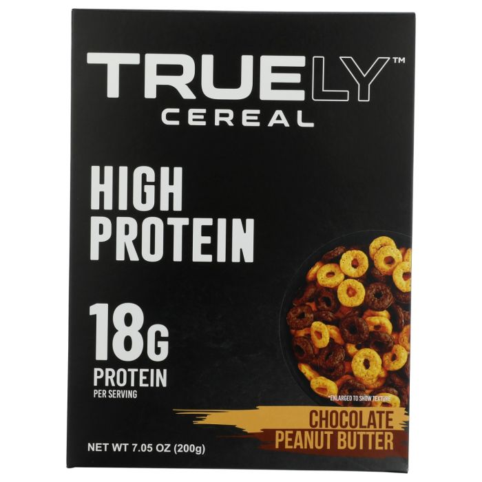 TRUELY CEREAL: Chocolate Peanut Butter Cereal, 7.05 oz