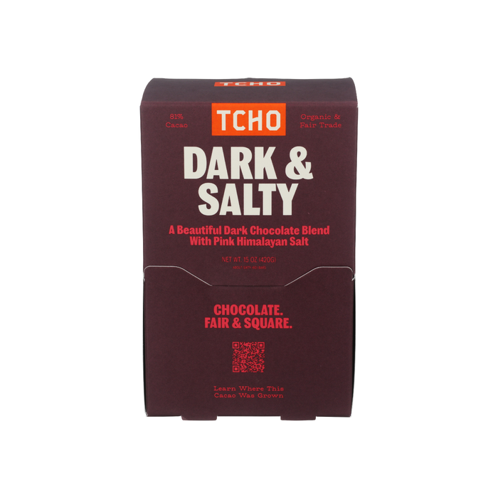TCHO: Dark and Salty Chocolate, 15 oz