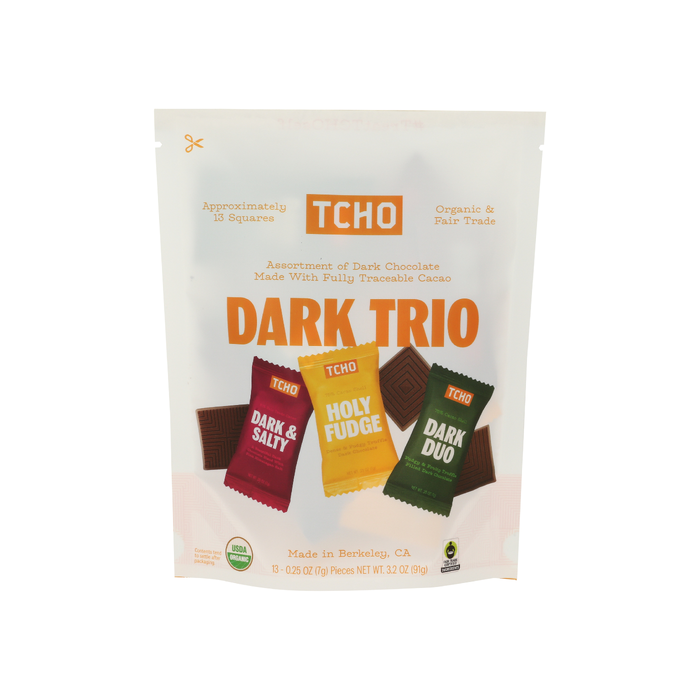 TCHO: Dark Trio Chocolate, 3.2 oz