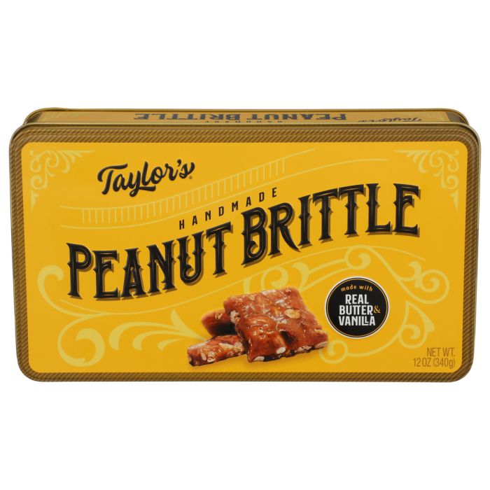 TAYLORS: Peanut Brittle Tin, 12 oz