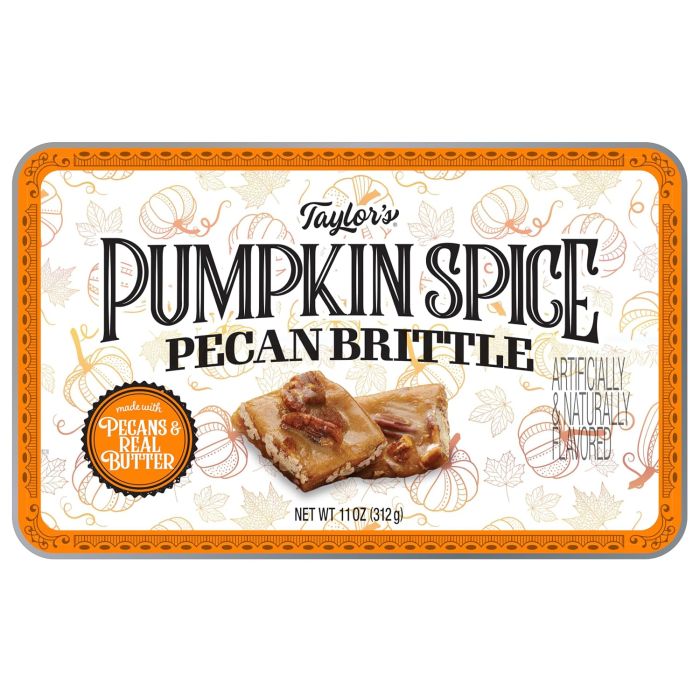 TAYLORS: Pumpkin Spice Pecan Brittle, 11 oz
