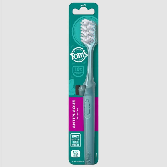 TOMS OF MAINE: Antiplaque Adult Soft Toothbrush, 1 ea