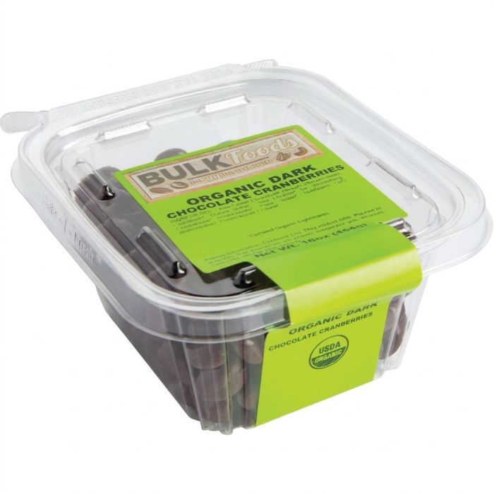 TORN & GLASSER: Organic Dark Chocolate Cranberries Bowl, 10 oz