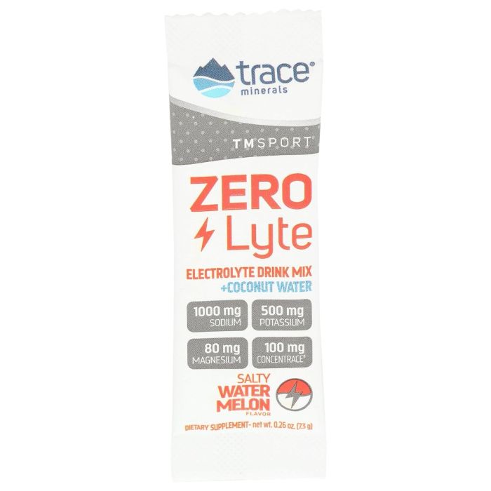 TRACE MINERALS: Salty Watermelon Zerolyte Drink Mix, 0.26 oz