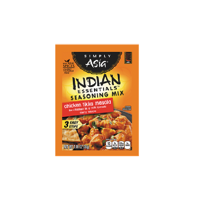 SIMPLY ASIA: Indian Essentials Chicken Tikka Masala Seasoning Mix, 1.06 oz