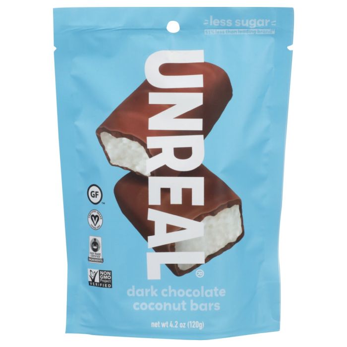UNREAL: Dark Chocolate Coconut Bars, 4.2 oz