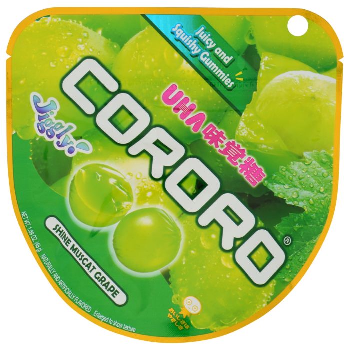 UHA MIKAKUTO: Cororo Shine Muscat Grape Gummy, 1.69 oz