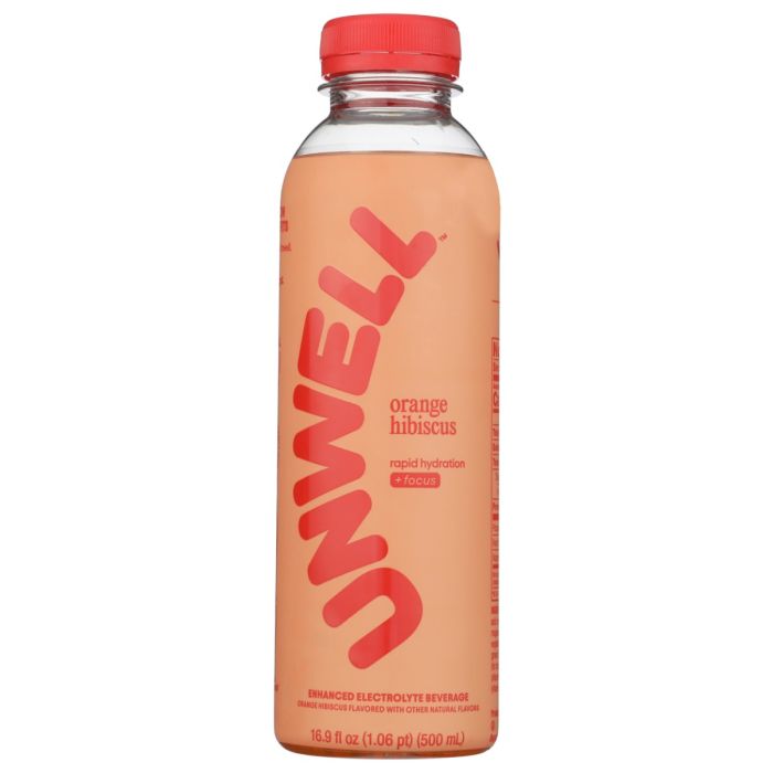 UNWELL: Orange Hibiscus Electrolyte Drink, 16.9 fo