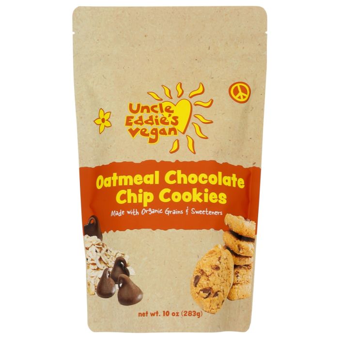 UNCLE EDDIES VEGAN: Oatmeal Chocolate Chip Cookies, 10 oz